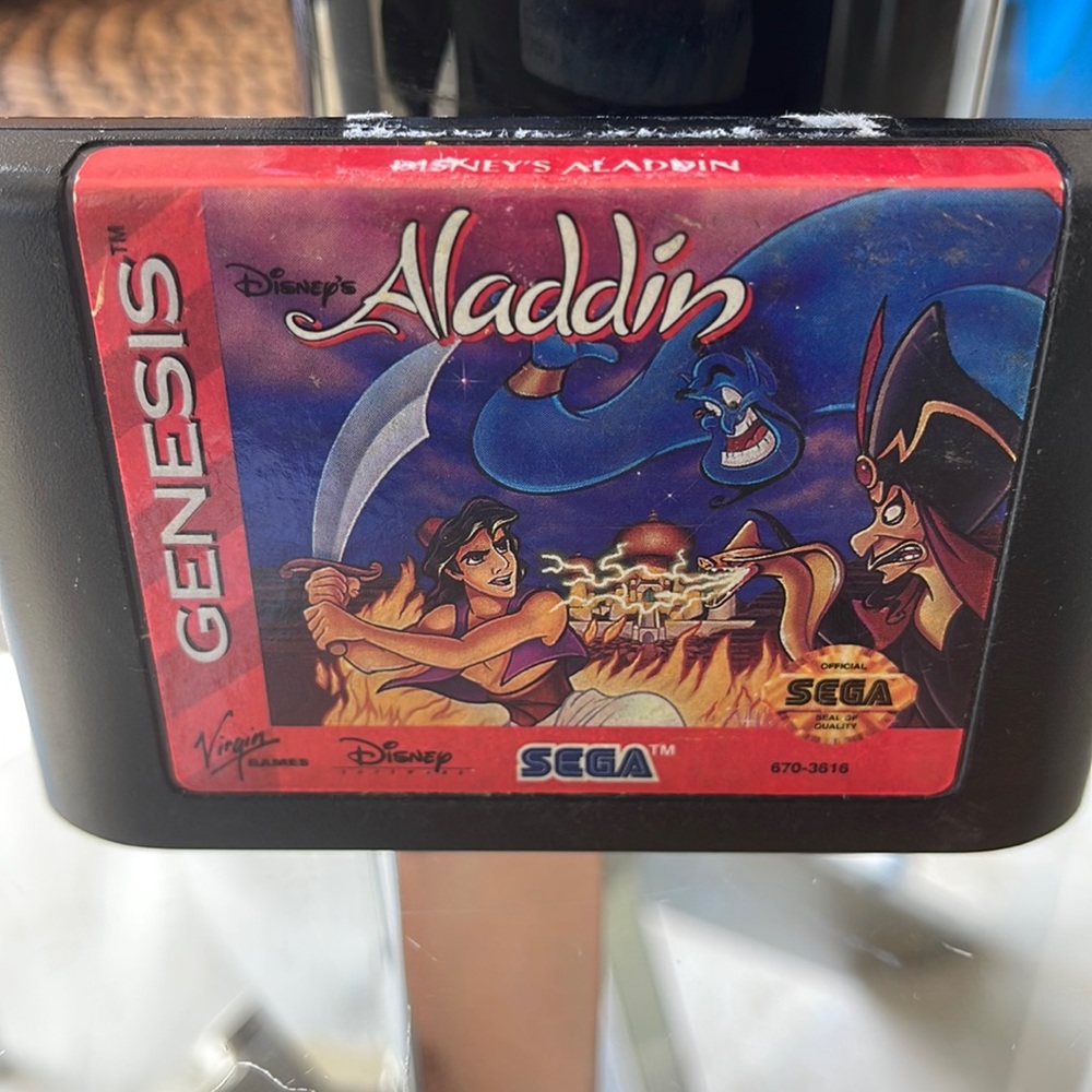 Genesis Sega disney Aladdin vintage game